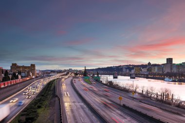 Portland Otoban acele saat trafik
