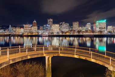 Yaya köprüsü Portland manzarası