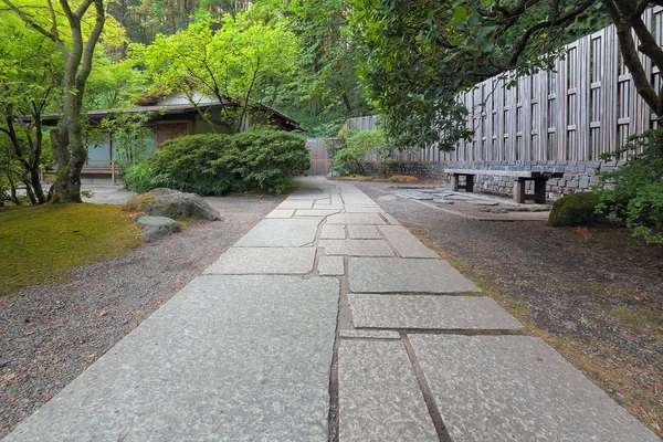 Stone Path to Tea House — Stock Photo, Image