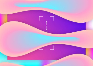 Dinamik elementleri ve şekilleri olan sıvı. İniş sayfası.