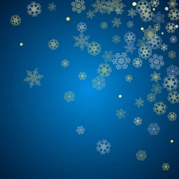 Noël et Nouvel An flocons de neige — Image vectorielle