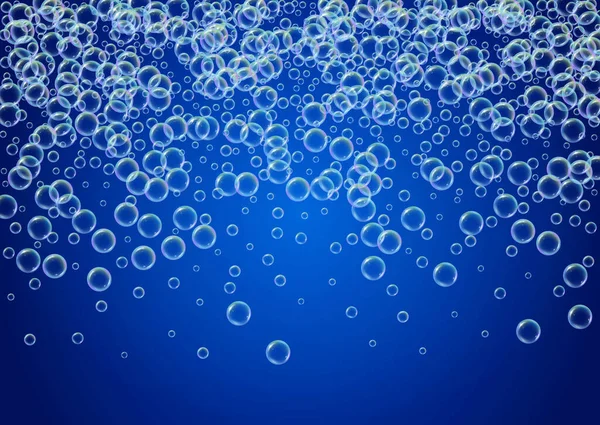 Пенопласт для мыла. Шампуни и пузырьки. — стоковый вектор