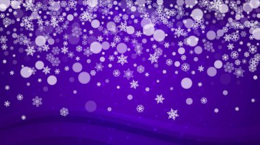 Noel ve Yeni Yıl Mor Kar Taneleri
