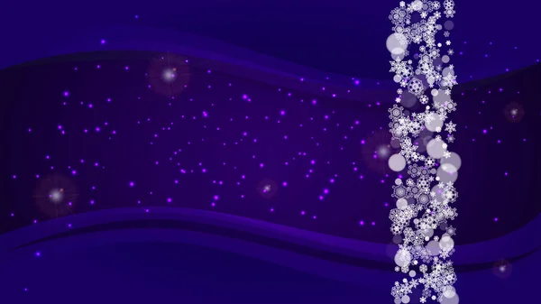 Χριστούγεννα και Πρωτοχρονιά ultra violet νιφάδες χιονιού — Διανυσματικό Αρχείο