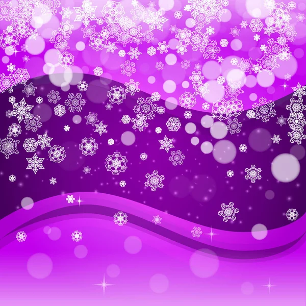 Karácsony és újév ultraibolya hópelyhek — Stock Vector