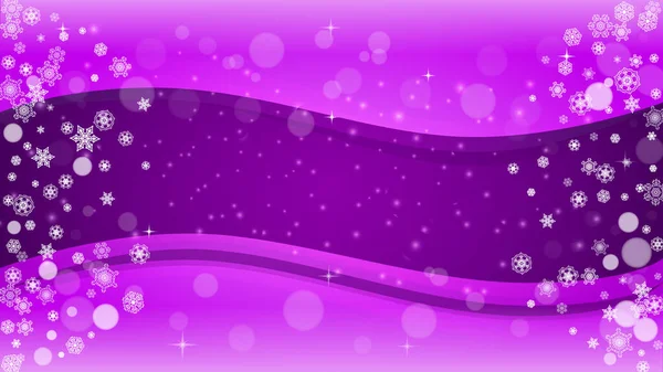 Noël et Nouvel An ultra violet flocons de neige — Image vectorielle