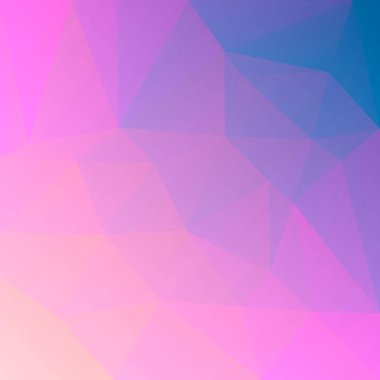 Soyut kare üçgen arkaplan. İş sunumu için canlı gökkuşağı rengarenk çokgen zemin. Moda geometrik soyut afiş. Şirket broşür tasarımı. Mozaik tarzı.