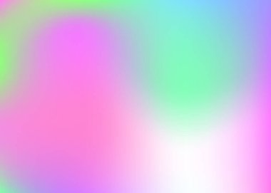 Soyut arkaplan hologramı. Hologramla birlikte parlak gradyan örgü arkaplanı. 90 'lar, 80' ler modası. Pankart, broşür, kapak tasarımı, mobil arayüz, web uygulaması için yanardöner grafik şablonu.