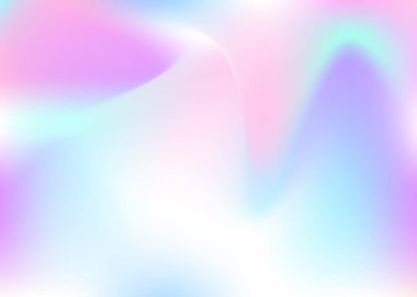 Soyut arkaplan hologramı. Hologramla plastik gradyan örgü arkaplanı. 90 'lar, 80' ler modası. Pankart, el ilanı, kapak tasarımı, mobil arayüz, web uygulaması için Pearlescent grafik şablonu.