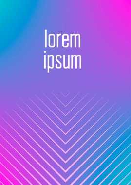 Geometrik dalgalar ve gradyanlarla soyut asgari kaplama. Yarım tonlu modaya uygun bir düzen. Kitap, afiş, davetiye ve poster için soyut asgari kapak şablonu. Gelecekçi iş illüstrasyonu.