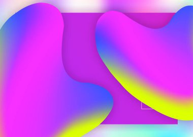 İniş sayfası. Canlı gradyan örgüsü. Modern modayla birlikte holografik 3d arkaplan. Güzel ekran, mobil tasarım. Sıvı dinamik elementler ve sıvı şekilli iniş sayfası.