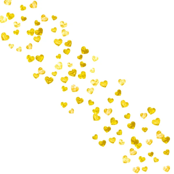 Fond Bordure Coeur Avec Des Paillettes Saint Valentin Confiseries Vectorielles — Image vectorielle