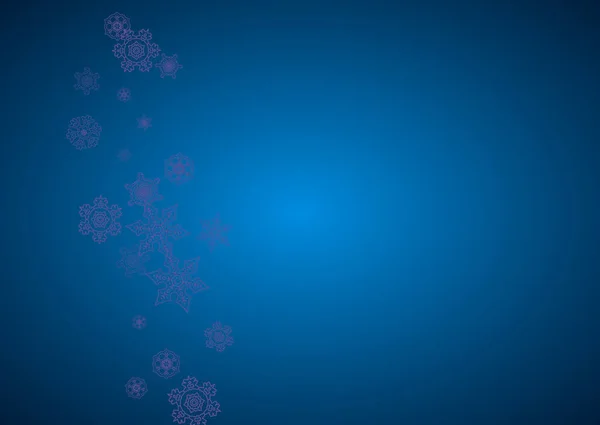 Ventes Noël Avec Flocons Neige Ultraviolets Cadre Hiver Pour Flyer — Image vectorielle