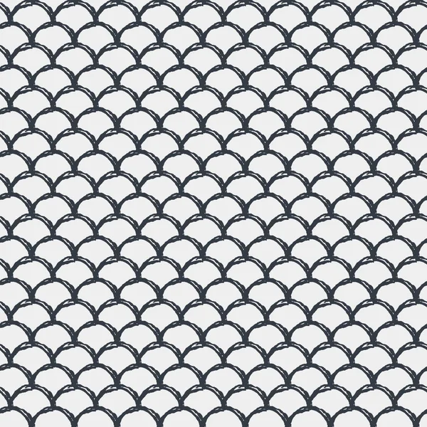 Fish Scale Seamless Pattern Reptile Dragon Skin Texture Tillable Background — Stock Vector
