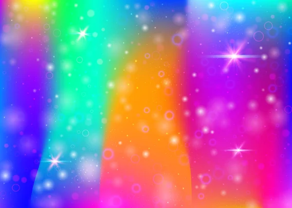 Feenhintergrund Mit Regenbogennetz Banner Des Flüssigen Universums Den Farben Der — Stockvektor