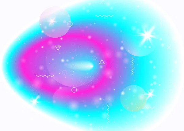 코스모스는 은하와 우주의 모양과 먼지를 배경으로 합니다 행성이 환상적 풍경입니다 — 스톡 벡터