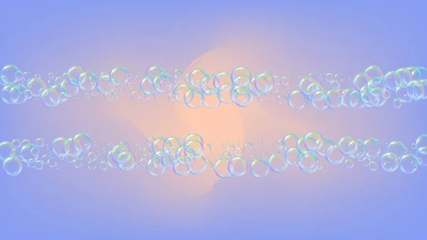Ванна Пузырь Детергентная Мыльная Пена Кастрюли Ванны Шампунь Векторный Иллюстрационный — стоковый вектор