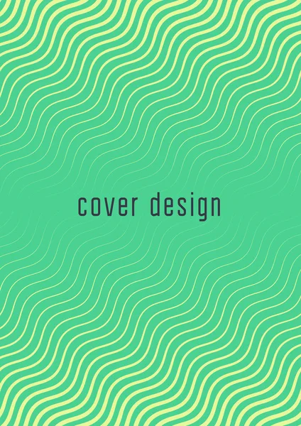 Minimal Trendy Cover Template Futuristic Layout Halftones Geometric Minimal Cover — Stock Vector