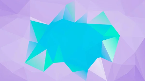 Gradient Abstrakten Horizontalen Dreieck Hintergrund Lila Und Türkisfarbene Polygonale Kulisse — Stockvektor
