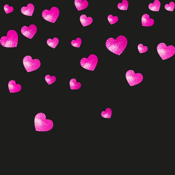 Fondo Corazón Grunge Para Día San Valentín Con Brillo Rosa — Vector de stock