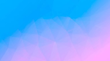 Gradyan soyut yatay üçgen arka plan. Mobil uygulama ve web için hassas pembe ve mavi çokgen arkaplan. Moda geometrik soyut afiş. Teknoloji konsept broşürü. Mozaik tarzı.