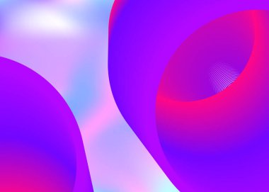 Sıvı sıvı. Modern modayla birlikte holografik 3d arkaplan. Canlı gradyan örgüsü. Gökkuşağı kapağı, pankart tasarımı. Dinamik elementler ve şekillerle sıvı arkaplan.