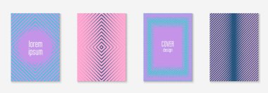 Minimum moda kaplama şablonu ayarlandı. Yarım tonlu fütürist düzen. Kitap, katalog ve yıllık için geometrik kapak şablonu. Minimalist renkli gradyanlar. Soyut iş illüstrasyonu.