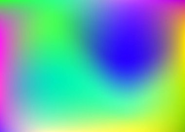 Gradyan ağ soyut arkaplanı. Gradyan örgülü gelecekteki holografik arkaplan. 90 'lar, 80' ler modası. Pankart, sunum, afiş, broşür için Pearlescent grafik şablonu.