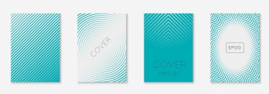 Minimum moda kaplama şablonu ayarlandı. Yarım tonlu fütürist düzen. Kitap, katalog ve yıllık için geometrik kapak şablonu. Minimalist renkli gradyanlar. Soyut iş illüstrasyonu.