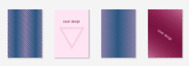 Çizgi geometrik elementler. Mor ve pembe. Yaratıcı mobil ekran, broşür, sertifika, günlük konsepti. Minimalist moda kapak şablonu üzerindeki çizgi geometrik ögeler.