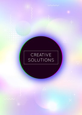 Sıvı şekilli Bauhaus arkaplanı. Gradyan memphis elementleriyle dinamik holografik sıvı. Pankart, sunum, afiş ve broşür için grafiksel şablon. Son moda Bauhaus arkaplanı.