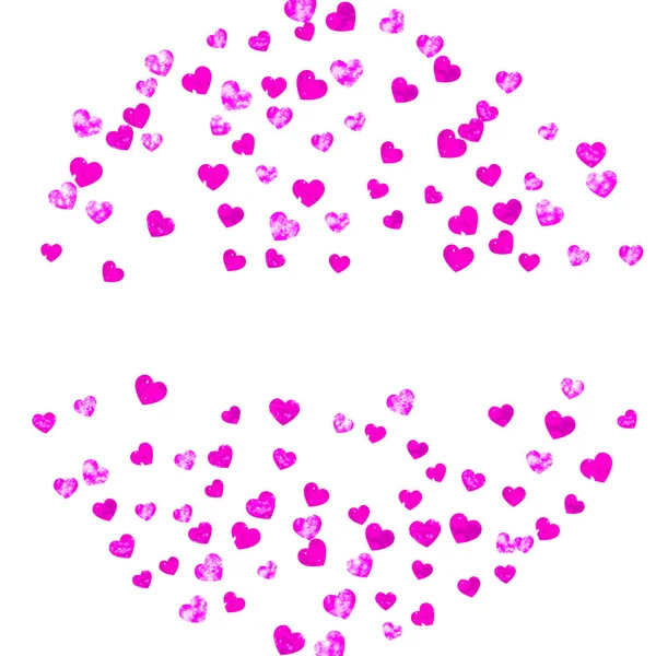 Fundo Quadro Cardíaco Com Brilho Rosa Dia Dos Namorados Vector —  Vetores de Stock