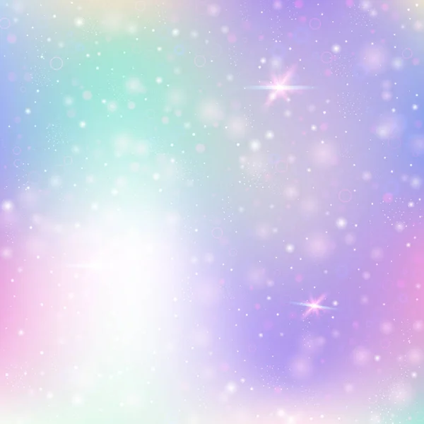 Νεράιδα Φόντο Πλέγμα Ουράνιο Τόξο Πανό Υγρού Σύμπαντος Χρώματα Πριγκίπισσας — Διανυσματικό Αρχείο