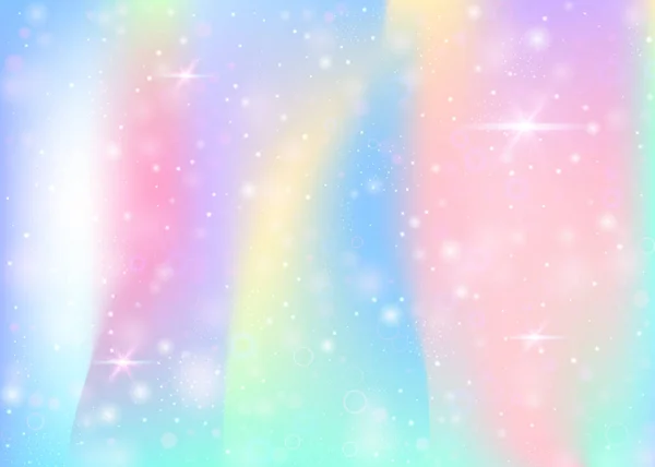 Νεράιδα Φόντο Πλέγμα Ουράνιο Τόξο Χαριτωμένο Πανό Σύμπαν Χρώματα Πριγκίπισσα — Διανυσματικό Αρχείο
