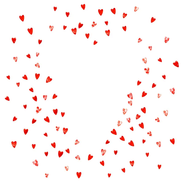 Pembe Kalpli Sevgililer Günü Kartı Şubat Sevgililer Günü Kartı Şablonu — Stok Vektör