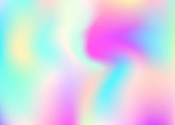 Holographischer Abstrakter Hintergrund Trendiger Holografischer Hintergrund Mit Gradientennetz 90Er 80Er — Stockvektor