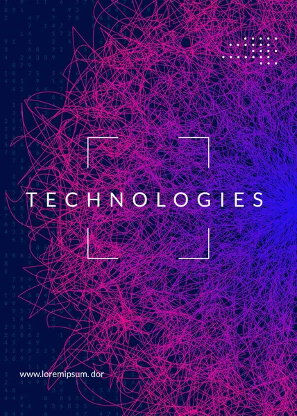 Información Inteligencia Artificial Tecnología Para Big Data Visualización Aprendizaje Profundo — Archivo Imágenes Vectoriales