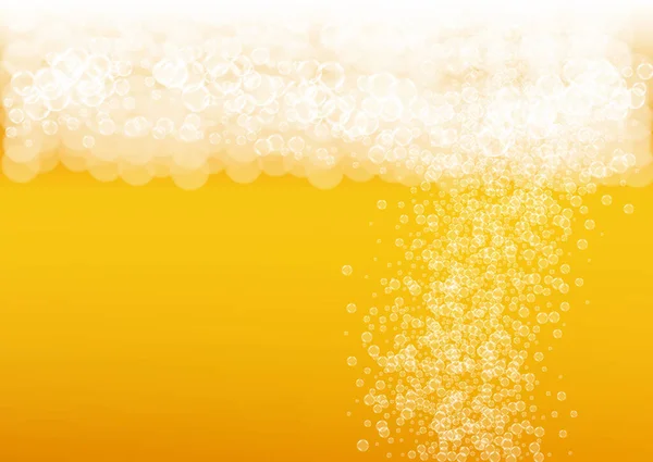 Plama Piwa Tło Dla Piwa Rzemiosła Pianka Oktoberfest Świeży Kufel — Wektor stockowy
