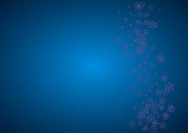 Ultraviyole Kar Taneleriyle Kar Çerçevesi Satışı Hediye Kuponları Kuponlar Reklamlar — Stok Vektör