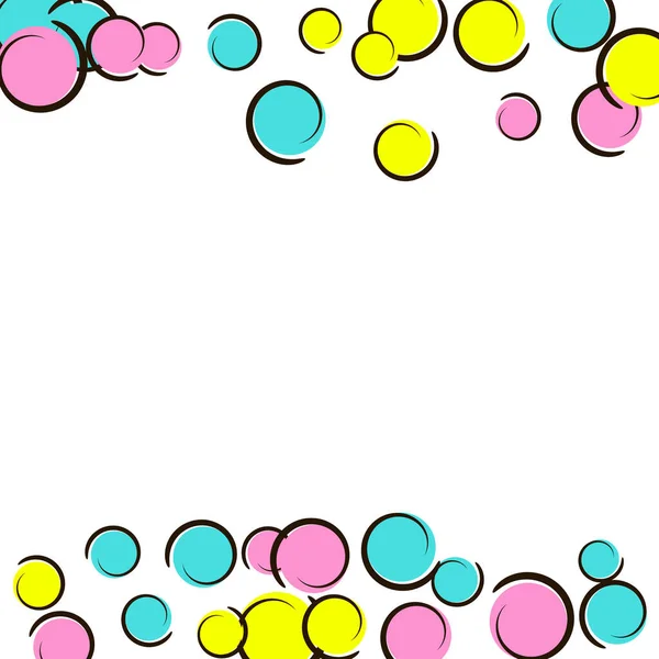 Fundo Quadrinhos Com Pop Art Polka Dot Confetti Grandes Manchas — Vetor de Stock