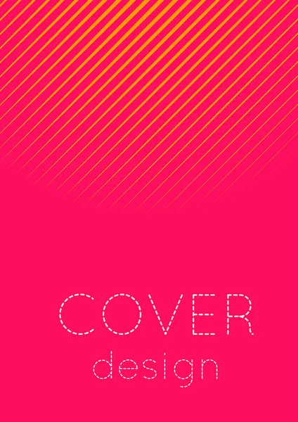 Coole Cover Vorlage Minimaler Trendvektor Mit Halbtonverläufen Geometrische Covervorlage Für — Stockvektor