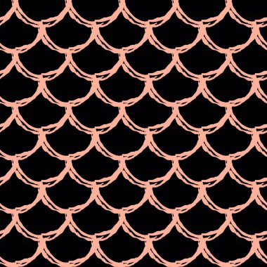 Kız denizkızı desenli. Pembe balık derisi fon. Kız kumaşı, tekstil tasarımı, ambalaj kağıdı, mayo ya da duvar kağıdı için çekilebilir arka plan. Su altında balık pullu kız denizkızı dokusu.