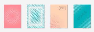 Poster tasarımı modern. Malzeme sertifikası, afiş, davetiye, mobil ekran konsepti. Mavi ve mor. Poster tasarımı minimalist geometrik çizgiler ve şekillerle modern.