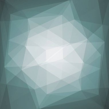 Soyut kare üçgen arkaplan. Mobil uygulama ve web için gri renkli çokgen arkaplan. Moda geometrik soyut afiş. Teknoloji konsept broşürü. Mozaik tarzı.