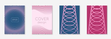 Gradyan kapak şablonu ayarlandı. Yarım tonlu asgari modayla. Afiş, sunum ve broşür için gelecek eğilimli kapak şablonu. Minimalist renkli şekiller. Soyut iş illüstrasyonu