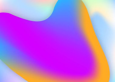 Sıvı elementler. Neon kart, sertifika düzeni. Modern modayla birlikte holografik 3d arkaplan. Canlı gradyan örgüsü. Dinamik şekilleri ve sıvısı olan sıvı elementler.