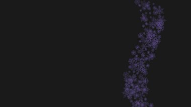 Ultraviyole kar taneleriyle Xmas satışları. El ilanı, hediye kartı, parti davetiyesi, perakende satış teklifi ve reklam için kış sınırı. Noel modasına uygun bir geçmiş. Xmas satışları için bayram afişi. Yeni yıl karlı arkaplanı