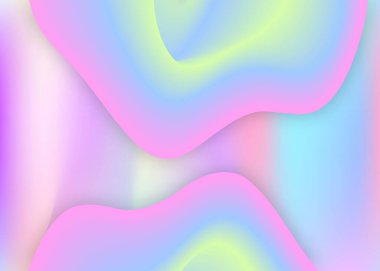 Sıvı elementler. Psikedelik pankart, davetiye çerçevesi. Canlı gradyan örgüsü. Modern modayla birlikte holografik 3d arkaplan. Dinamik şekilleri ve sıvısı olan sıvı elementler.