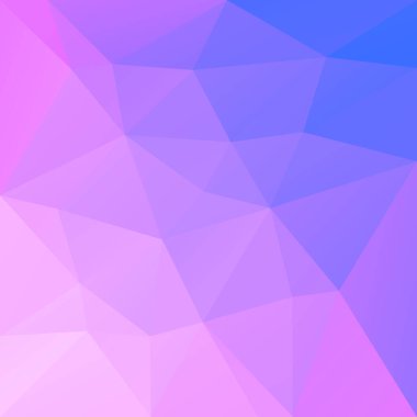 Soyut kare üçgen arkaplan. İş sunumu için canlı gökkuşağı rengarenk çokgen zemin. Moda geometrik soyut afiş. Teknoloji konsept broşürü. Mozaik tarzı.