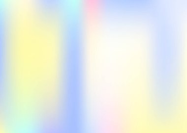 Holografik soyut arkaplan. Gradyan örgülü renkli holografik arkaplan. 90 'lar, 80' ler modası. Pankart, broşür, kapak tasarımı, mobil arayüz, web uygulaması için yanardöner grafik şablonu.